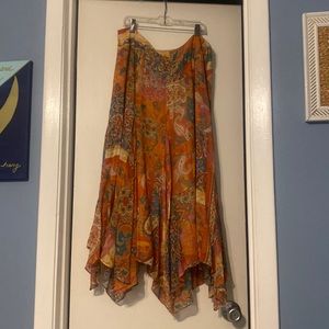 Ralph Lauren Printed Silk Skirt